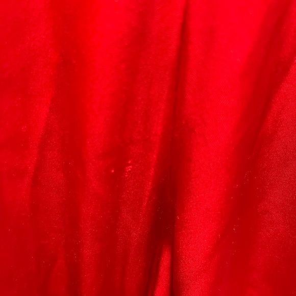 Bright red ALICE & Olivia satin cargo jogger sz SP - Picture 9 of 14